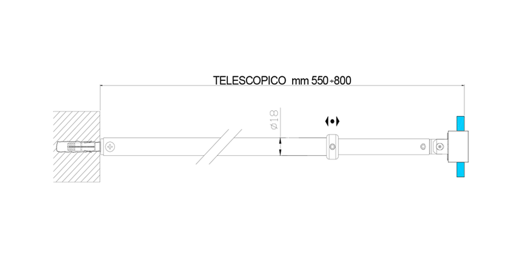 technische Zeichnung stabilisationsstangen ART. C0197 andere serien